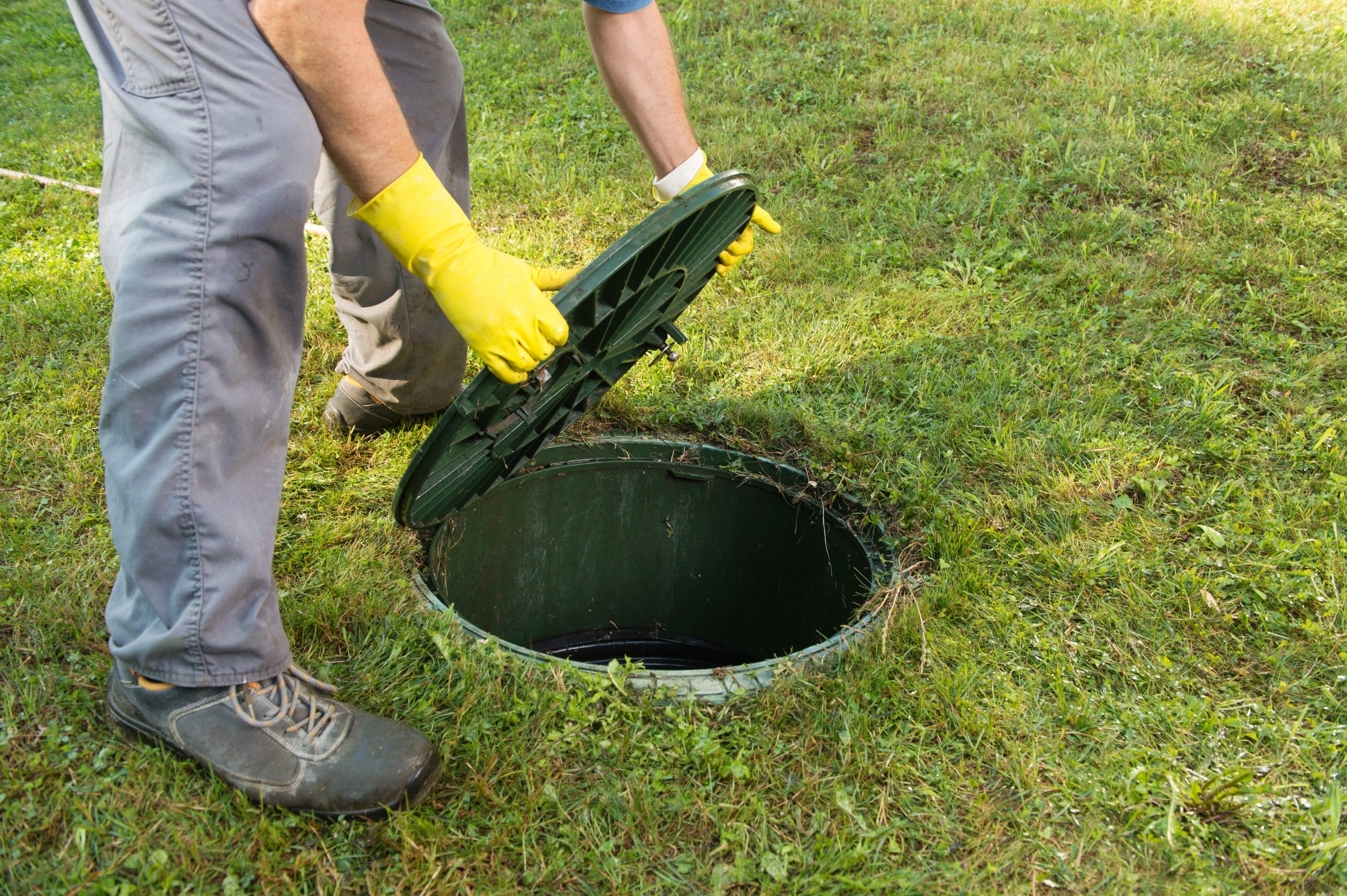 Septic Dye Testing in Progress
